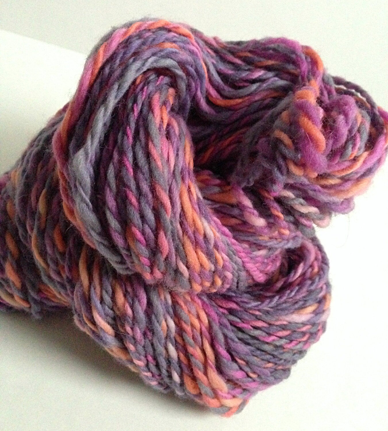 Classic Handspun Yarn -- "Tickled Pink"