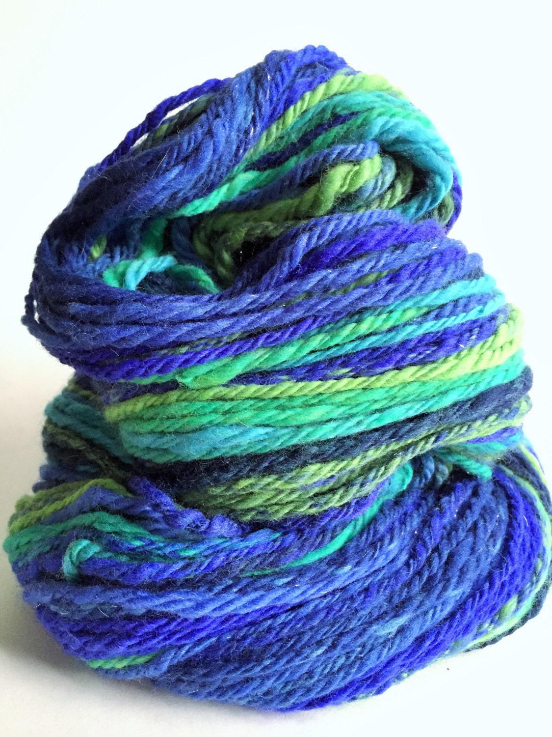 Luxe Handspun Yarn -- "Tradewinds"