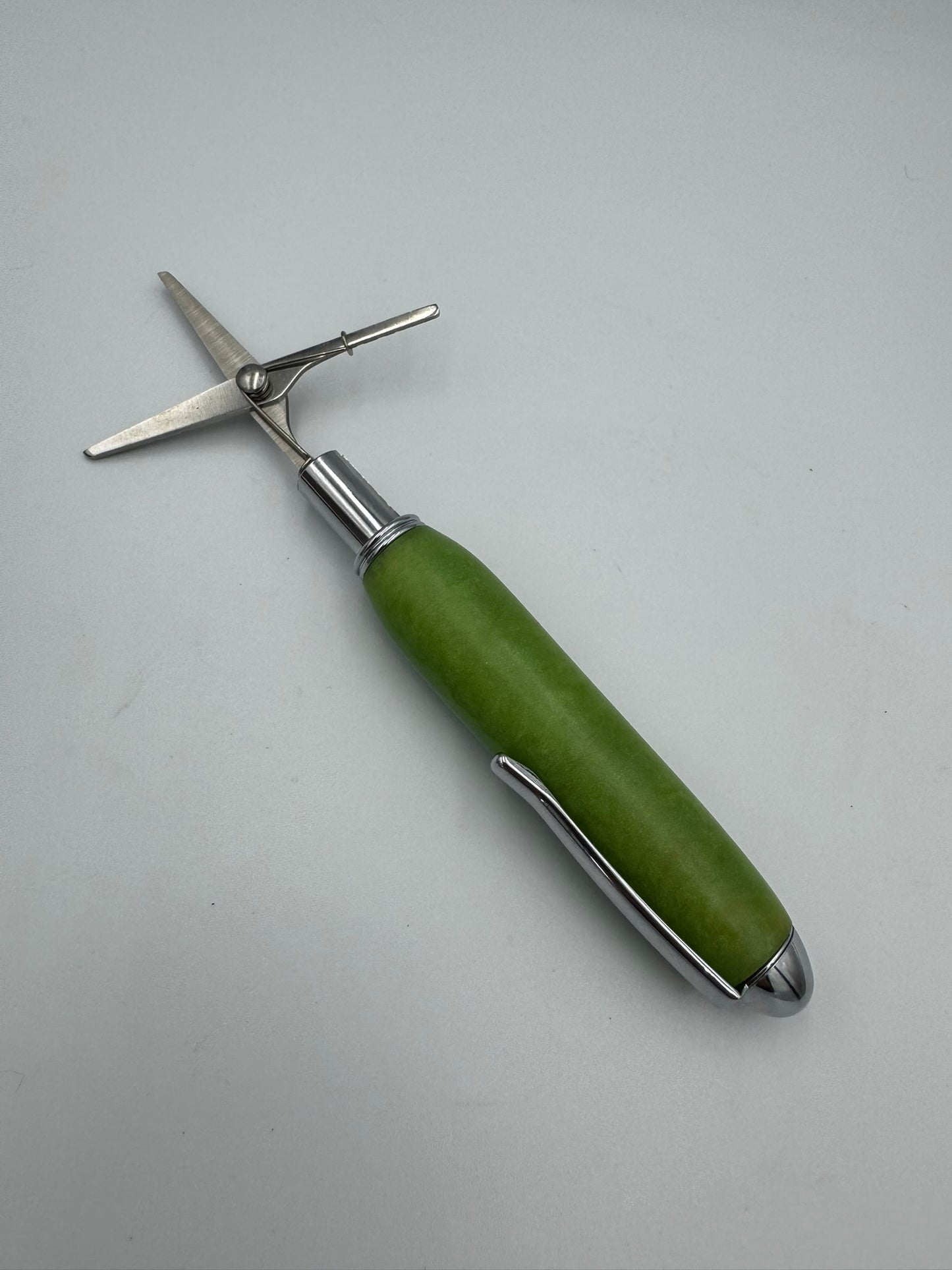 Travel Scissors - Green Acrylic Handle