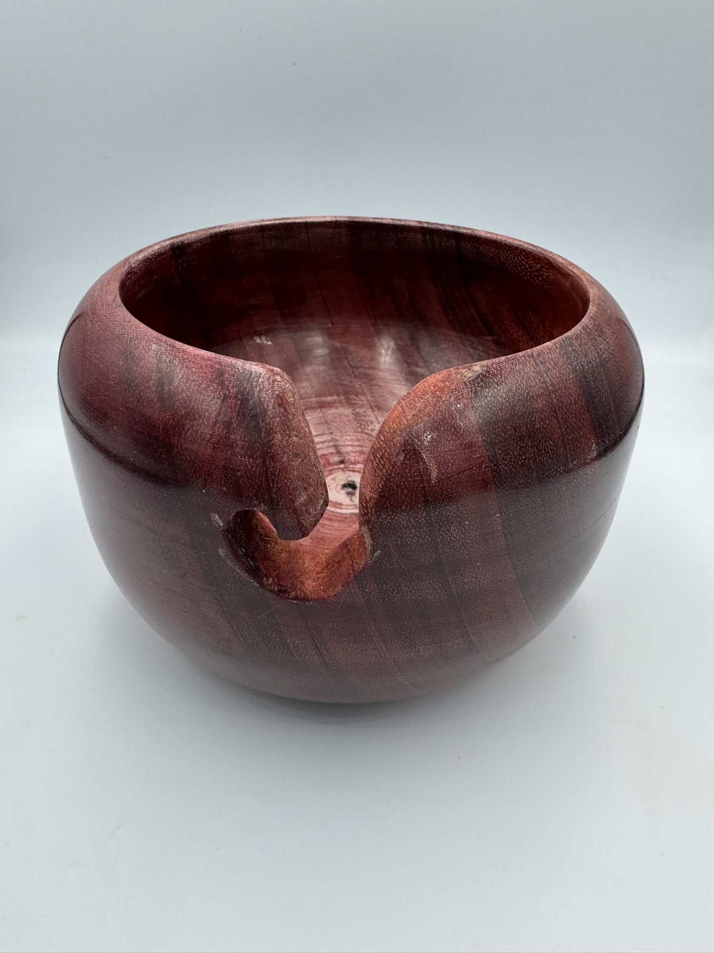 Wood Yarn Bowl -- Purpleheart
