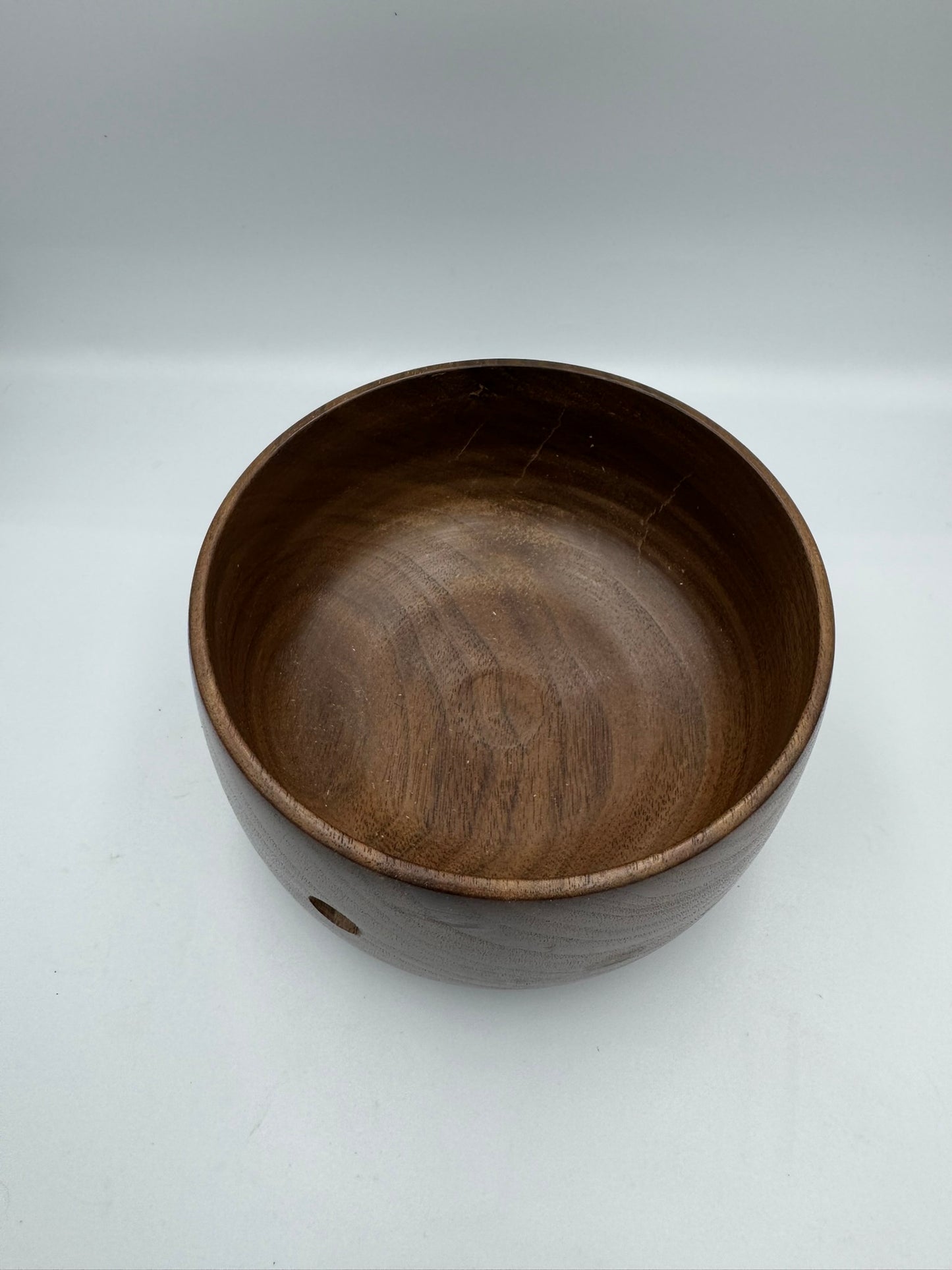 Wood Yarn Bowl -- Black Walnut