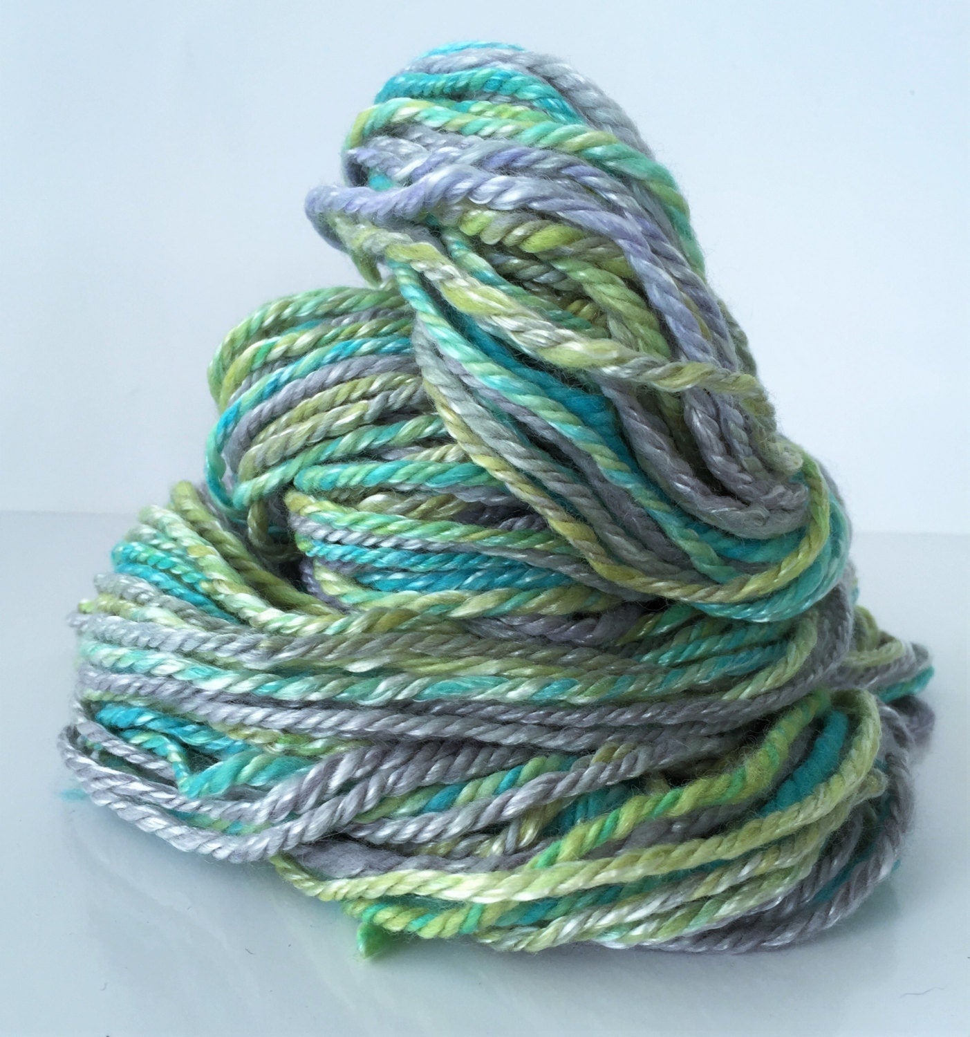 Luxe Handspun Yarn -- "April Showers"