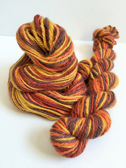 Ultra Luxe Handspun Yarn  -- "Bonfire"