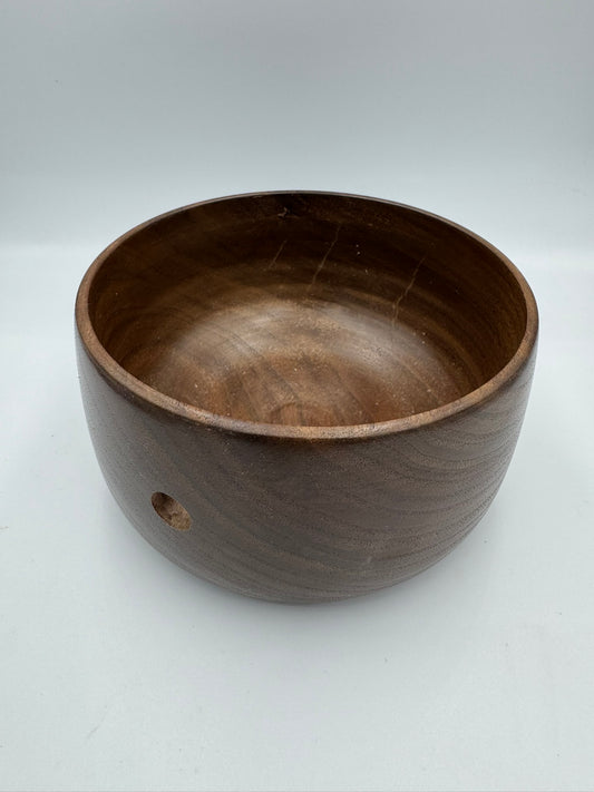 Wood Yarn Bowl -- Black Walnut